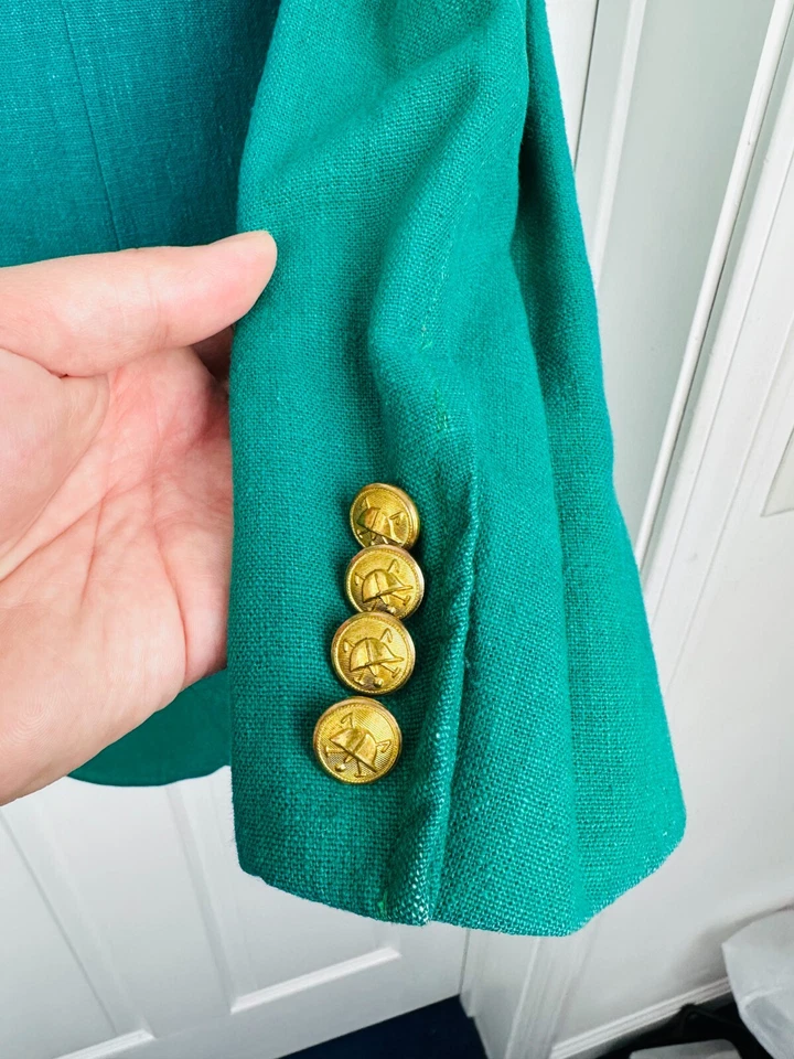 De colección Ralph Lauren Polo Para Hombres Años 80 Verde Maestro Traje de Ocio Chaqueta Talla 42R Foto 4 de 4