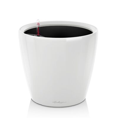 Lechuza Pflanztopf Classico LS 35 weiß hochglanz 16060