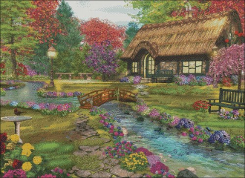 Chart Needlework Crafts - Counted Cross Stitch Patterns - Welcome Home Valley - Picture 2 of 2