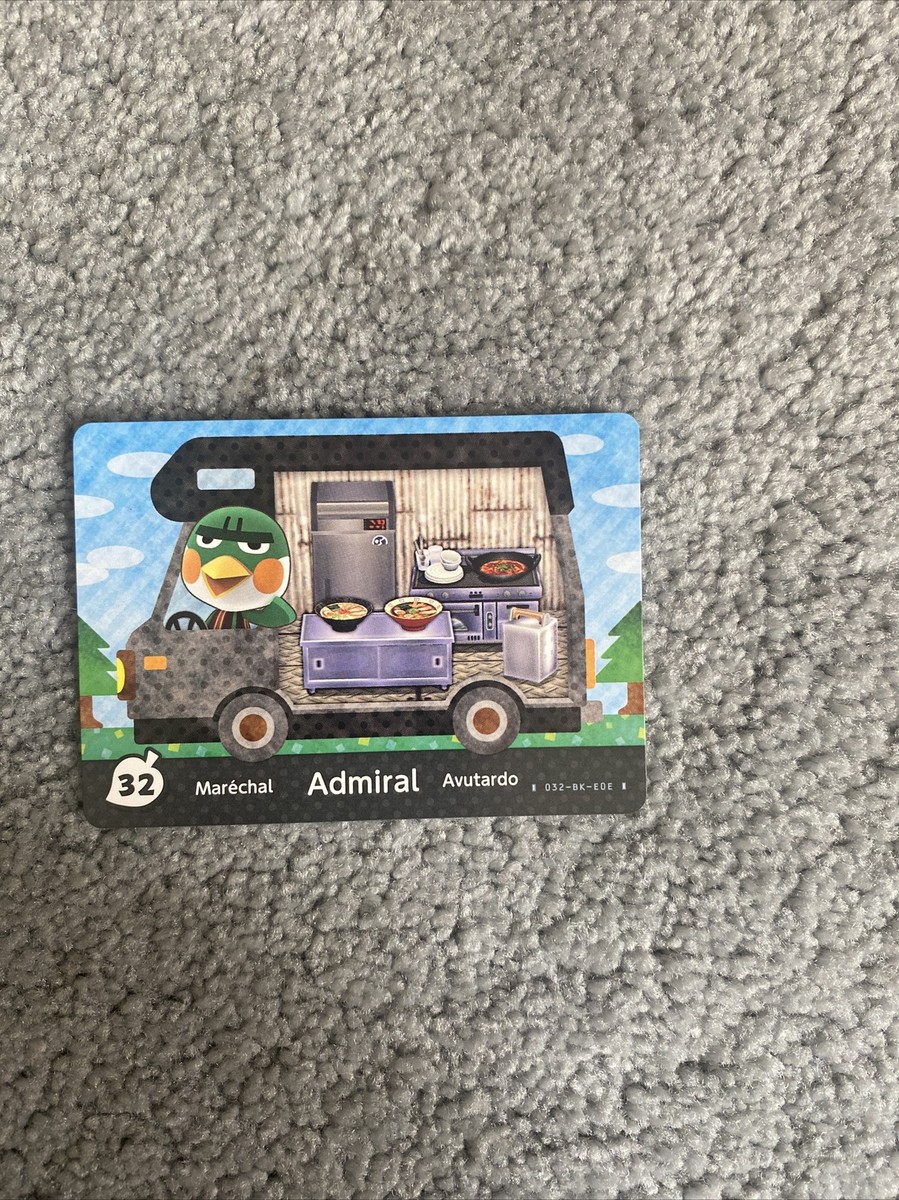 Amiiboカード オーダーページ New Admiral 32 Welcome amiibo Series - Animal Crossing Amiibo Card