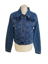 Mantaray Size 12 Western Mid Blue Denim Jacket *read *