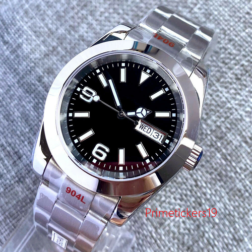 BLIGER NH36A 36mm/39mm Polished Automatic Men Watch Auto Date Weekday Sapphire - 第 1/9 張圖片