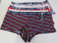 Nautica Intimates Women's 5 Pair Pack Boyshorts Panties Size 1X