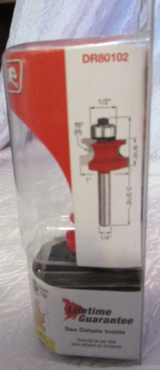 Diablo 1/8" Radius Traditional Beading Bit Decorative Edge 1/4" Shank 