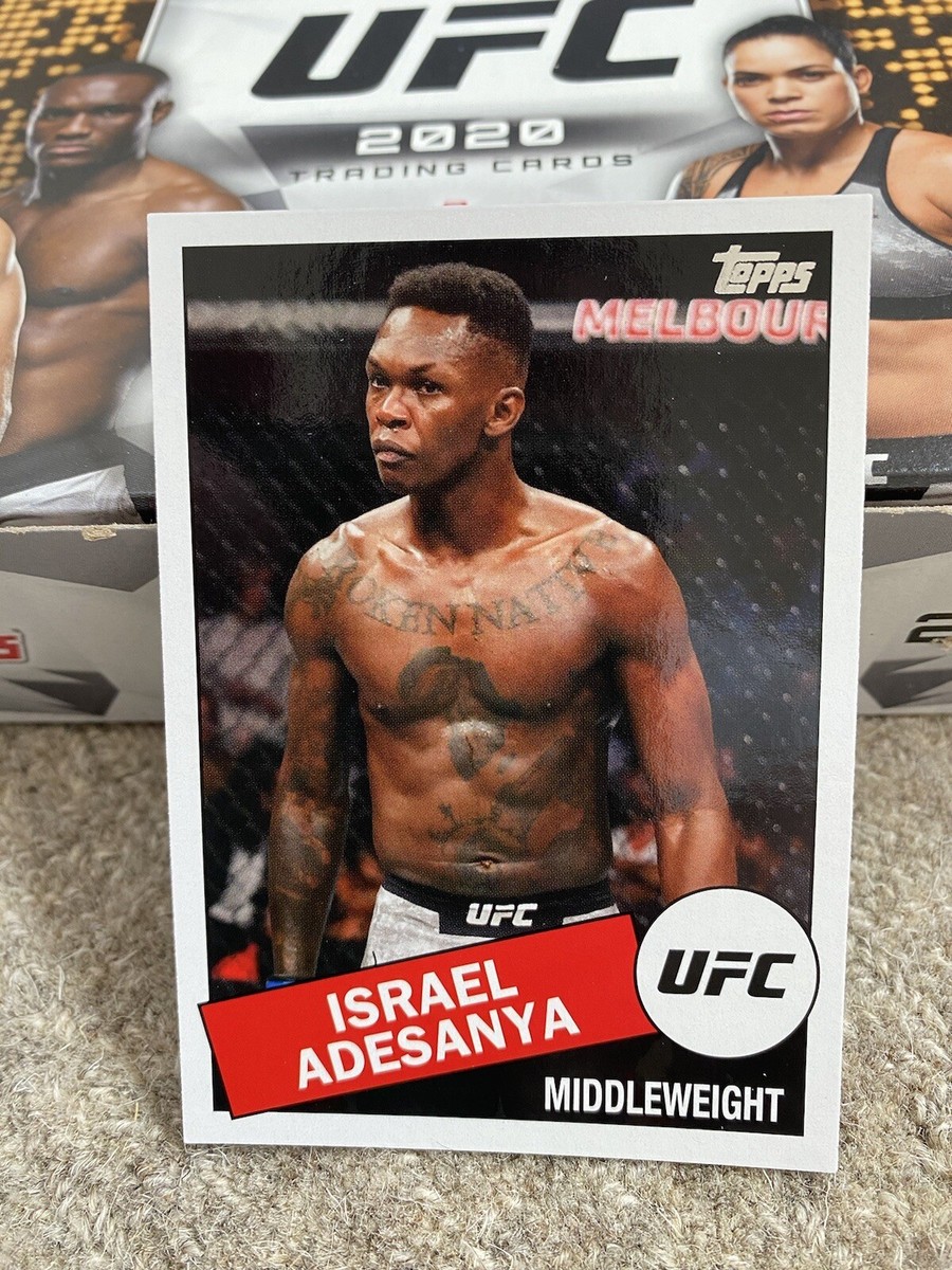 2020 Topps UFC 1985 Topps Baseball Design Israel Adesanya #85T-19