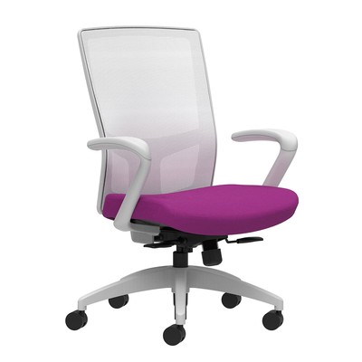 Union & Scale Workplace2.0 Fabric Task Chair Amethyst Integrated Lumbar Fixed