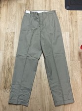 Vtg Levis Women STA-PREST Trouser Pants Green Sz 30x28