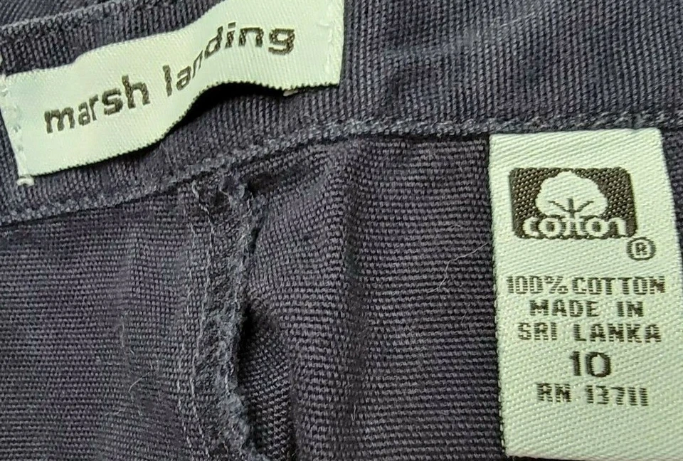 Saia Skorts Feminina Marsh Landing Tamanho 10 Azul Branco - Imagem 2 de 4