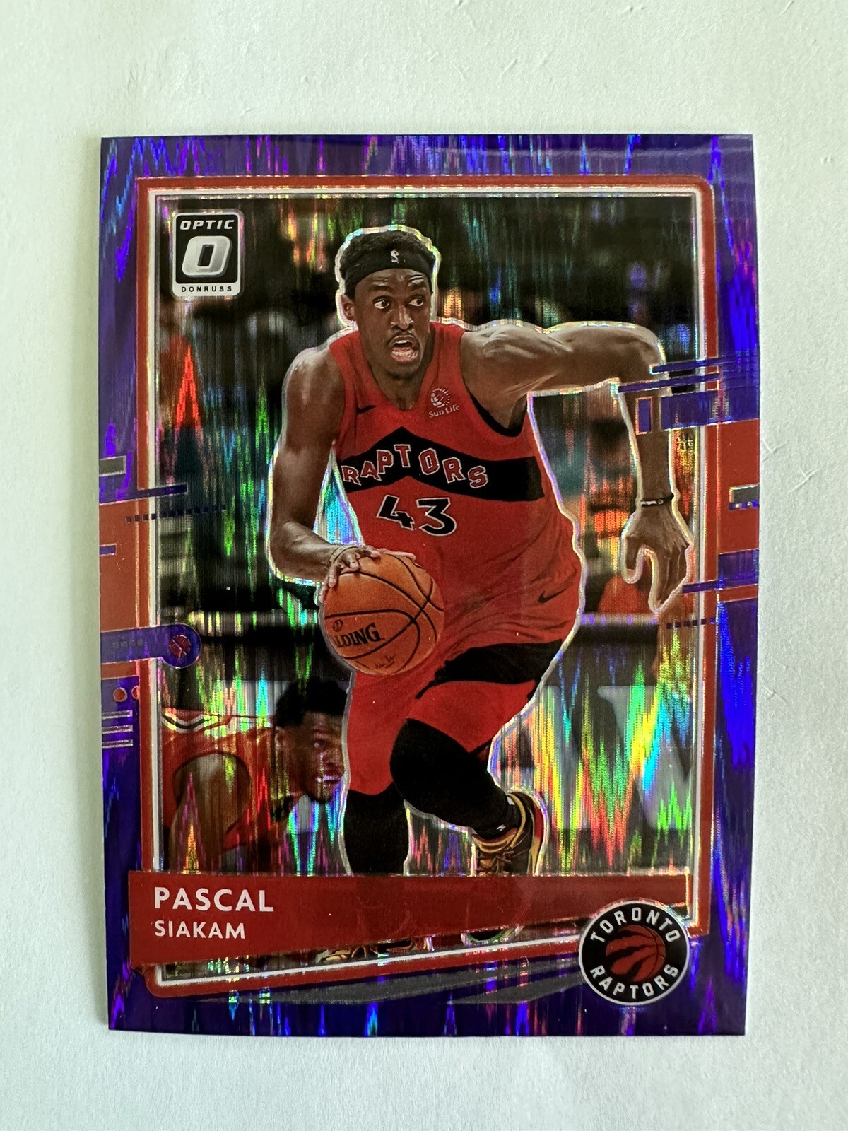 Pascal Siakam 2020-21 Panini Donruss Optic Basketball Purple Shock Prizm #103