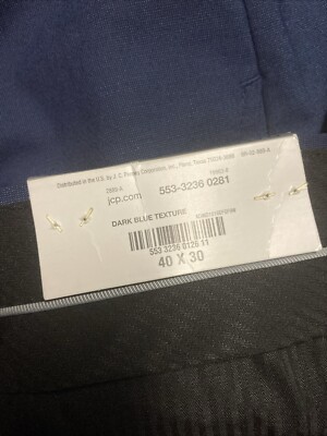 NWT J. FERRAR MEN'S CLASSIC FIT DRESS PANTS BLUE 40 x 30 | eBay