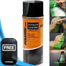 Matt Black Interior Spray Paint Foliatec Car Dashboard Door Plastic Vinyl. +M