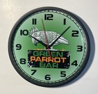 Green Parrot Bar Key West Battery Operated Wall Clock
