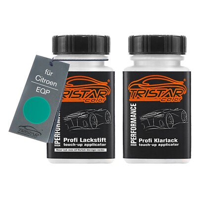 Autolack Lackstift Set für Citroen EQP Vert La Redoute Basis Klarlack je 50ml