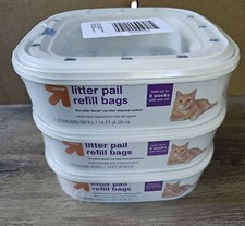 Litter Pail Up  Up Refill Bags Cat Three Pack Fits Litter Genie U5