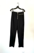 reformation black zip pants 4