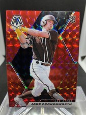 Jake Cronenworth 2021 Panini Mosaic RED MOSAIC PRIZM Rookie #250 Padres RC