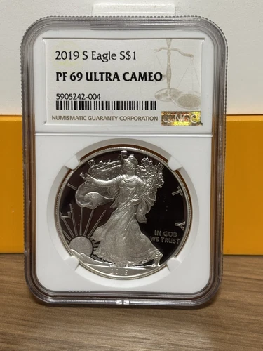 2019 S Silver Eagle Graded PF 69 (NGC) Ultra Cameo