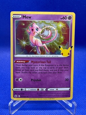 Mew - Pokémon TCG - Celebrations - 011/025 - Holo Foil Rare - Mint