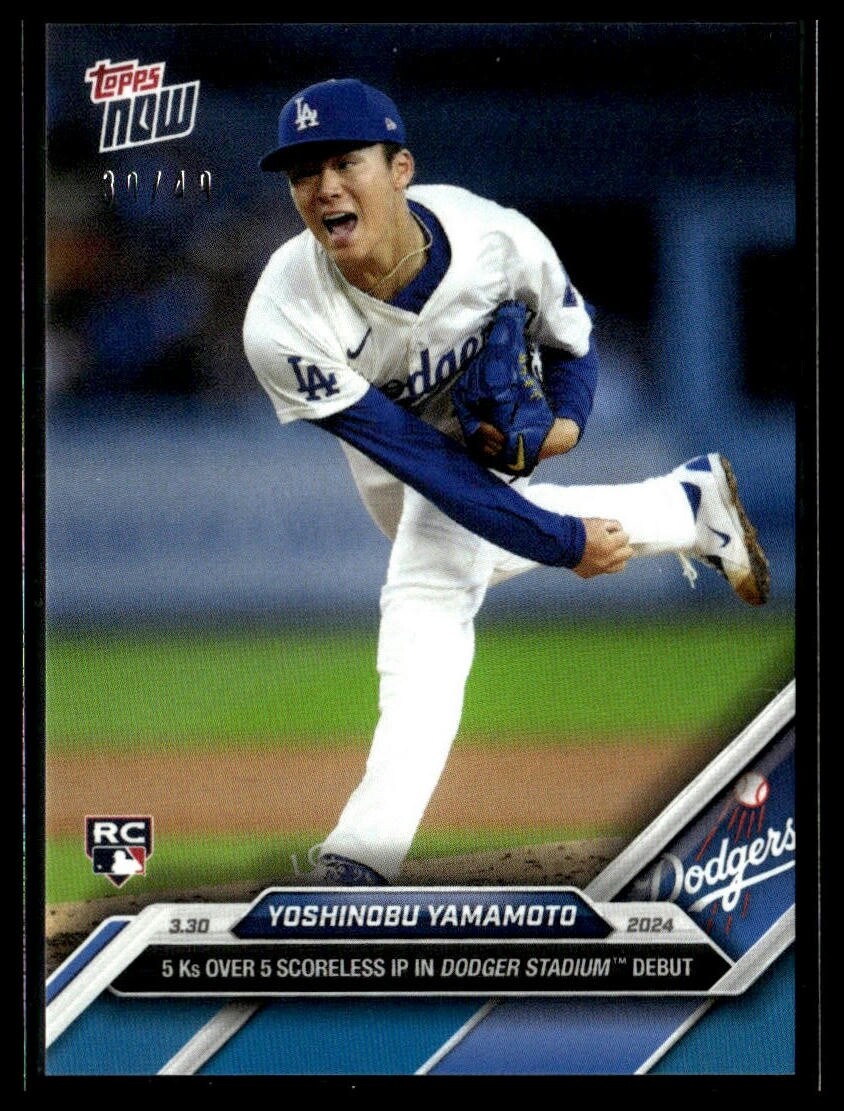 【PSA10】 2023 Topps Now Team Japan Blue 2023 Topps Now Offseason Yoshinobu Yamamoto Rookie RC #OS25