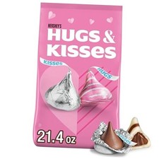 HUGS  KISSES Assorted Flavored, Valentine's Candy Bag, 21.4 oz