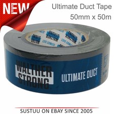 Walther Strong Heavy Duty Ultimate Duct Gaffa Gaffer Tape - Black│50mm x 50m 0.20 per metre
