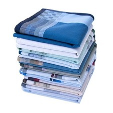 USM Mens Classic Woven Cotton Striped Handkerchiefs Hankies Pack