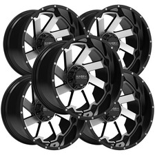 Set Of 5ssiv Off-road Or4 20x10 6x1356x5.5 -18mm Blackmachined Wheels Rims Set Of 5ssiv Off-road Or4 20x10 6x1356x5.5 -18mm Blackmachined Wheels Rims