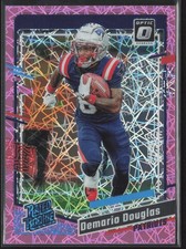 2023 Donruss Optic #300 Demario Douglas Pink Velocity #/79 Rated Rookie RC