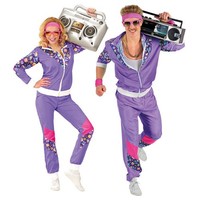 Fasching KostüM 80Er Jahre Trainingsanzug Retroverkleidung