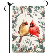 Hello Winter Garden Flag, Welcome Garden Flag 12.5 x 18 Inch Winter 02