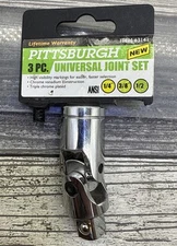 PITTSBURGH 3PC. UNIVERSAL JOINT SET - 63141- 3/8 only piece included!!