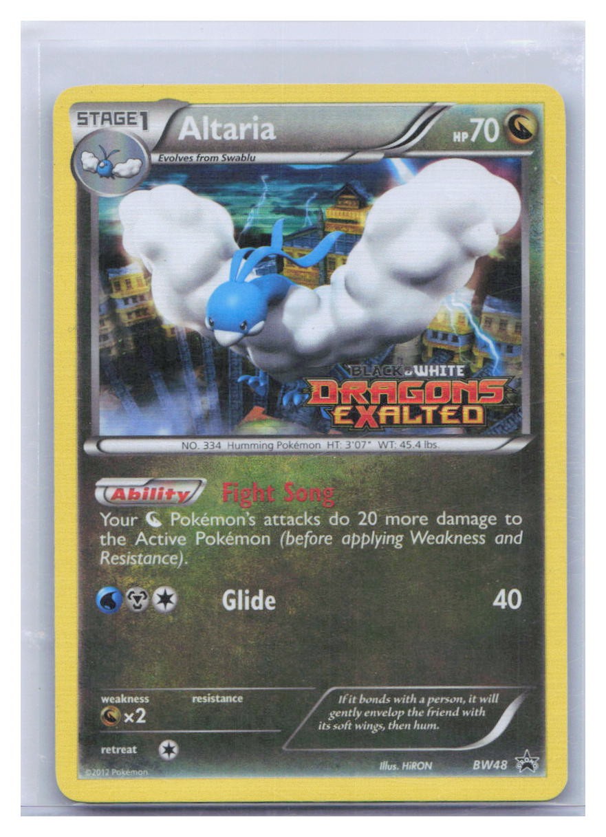 Altaria (Prerelease) [Staff] BW48 Holo Black And White Promo Pokemon NM A930