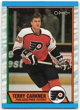 1989-90 O-Pee-Chee #3 Terry Carkner Philadelphia Flyers