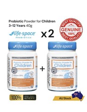 2x Life-Space Probiotic Powder for Children 3–12 Years 40g | Long Expiry 03/2028
