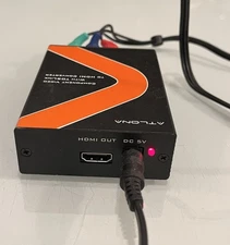 ATLONA AT-COMP-HDMI w/TOSLink To HDMI converter w/AC Adapter & Cables - Works