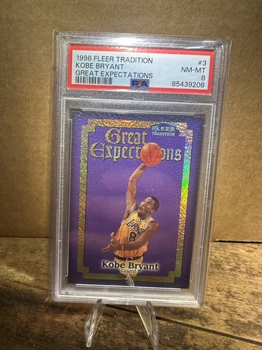 1998-99 Fleet Tradition Great Expectations Kobe Bryant PSA 8 #3 Lakers GE Insert