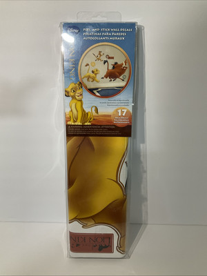  NIP Disney LION KING Wall Decals Simba Pumbaa Peel & Stick Kids Room Decor 