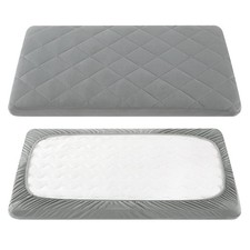 Pack Play Sheet Soft Quilted Crib Cover Pad Toddlers Mattress Protector W/
