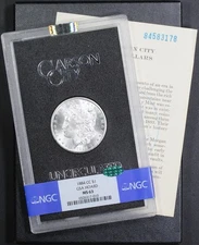 1884 CC GSA Hoard Carson City Morgan Silver Dollar $1 w/ Box & COA NGC MS 63 CAC