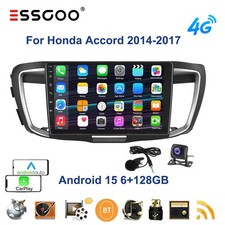 For Honda Accord 2014-2017 Android15 6+128G Carplay Car Stereo Radio GPS MIC+AHD