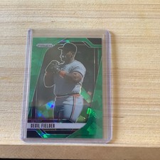 2025 Panini Prizm Green Cracked Ice Prizm Cecil Fielder #236 Detroit Tigers B-20