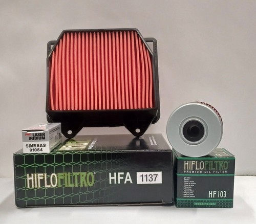 Service Kit pour Honda CB300R (2018 À 2022) Air/Huile Filtre Et NGK Bougie