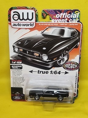 Auto World 1971 Ford Mustang Mach 1 2023 MCACN Event Car 1536 Black Car  015
