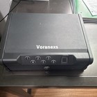Voranexs Small Portable Keypad/Fingerprint/Key Safe Lock Box, Black Metal — photo 3