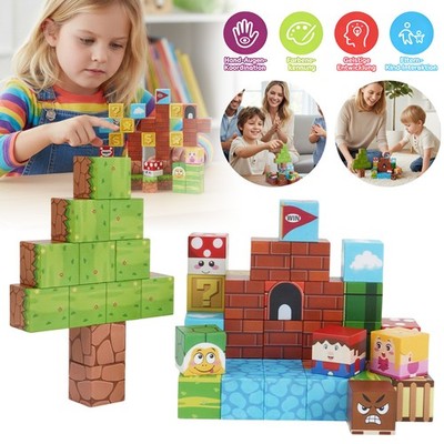Magnetbausteine Magnetic Building Blocks Montessori Lernspielzeug für Geschenk