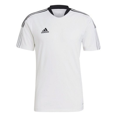 Adidas Tiro 21 Trikot Herren Kurzarm weiß Fussball T-Shirt Training