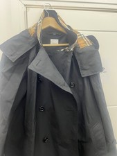 Autentico trench Burberry Kensington Heritage con cappuccio - nero - taglia 74M