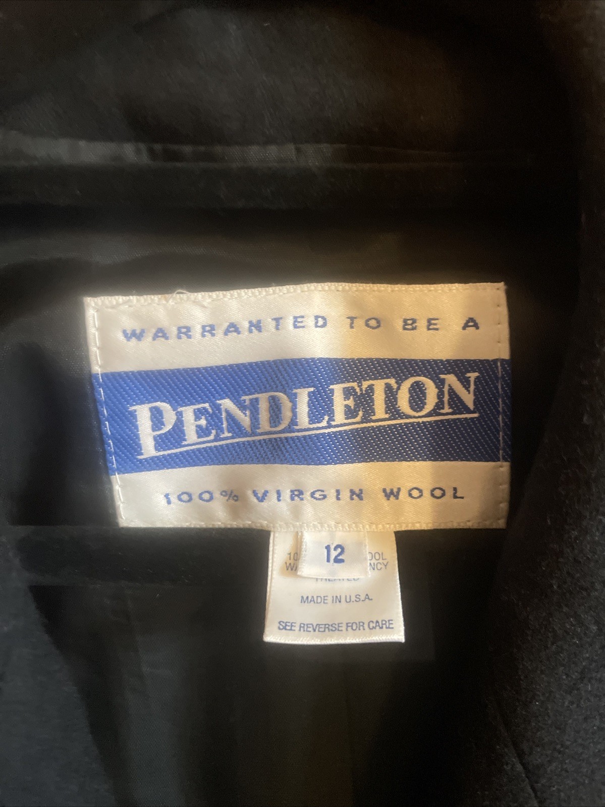 Pendleton 100% Virgin Wool Double Breasted Trench… - image 4