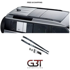 BLACK CARGO ROOF RAILS BARS PAIR FOR LAND ROVER DEFENDER 110 L663 2020+
