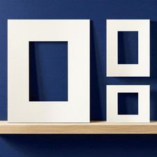 Antique White Picture Mount  White Core | CHOOSE SIZE | Textured FSC FATG 3